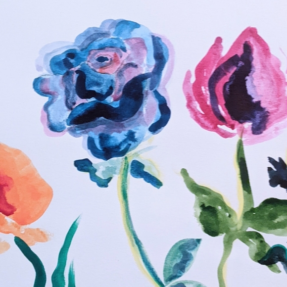 Original art signed Watercolor painting "Wildflowers" Fine Art - Picture 8 of 11